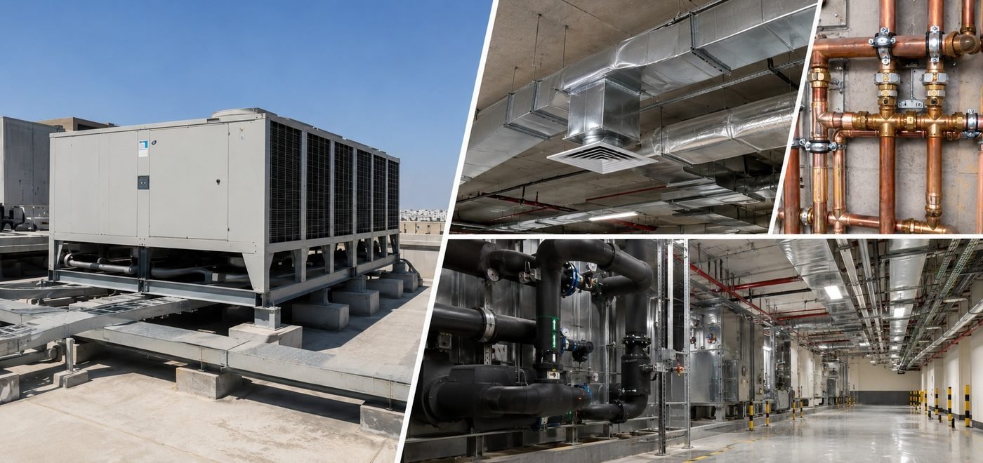 Mechanical HVAC and plumbing works by Buildings Rank
