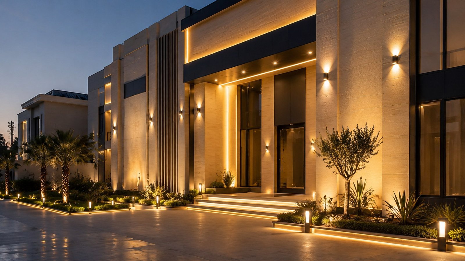 Decorative lighting installation for interior spaces