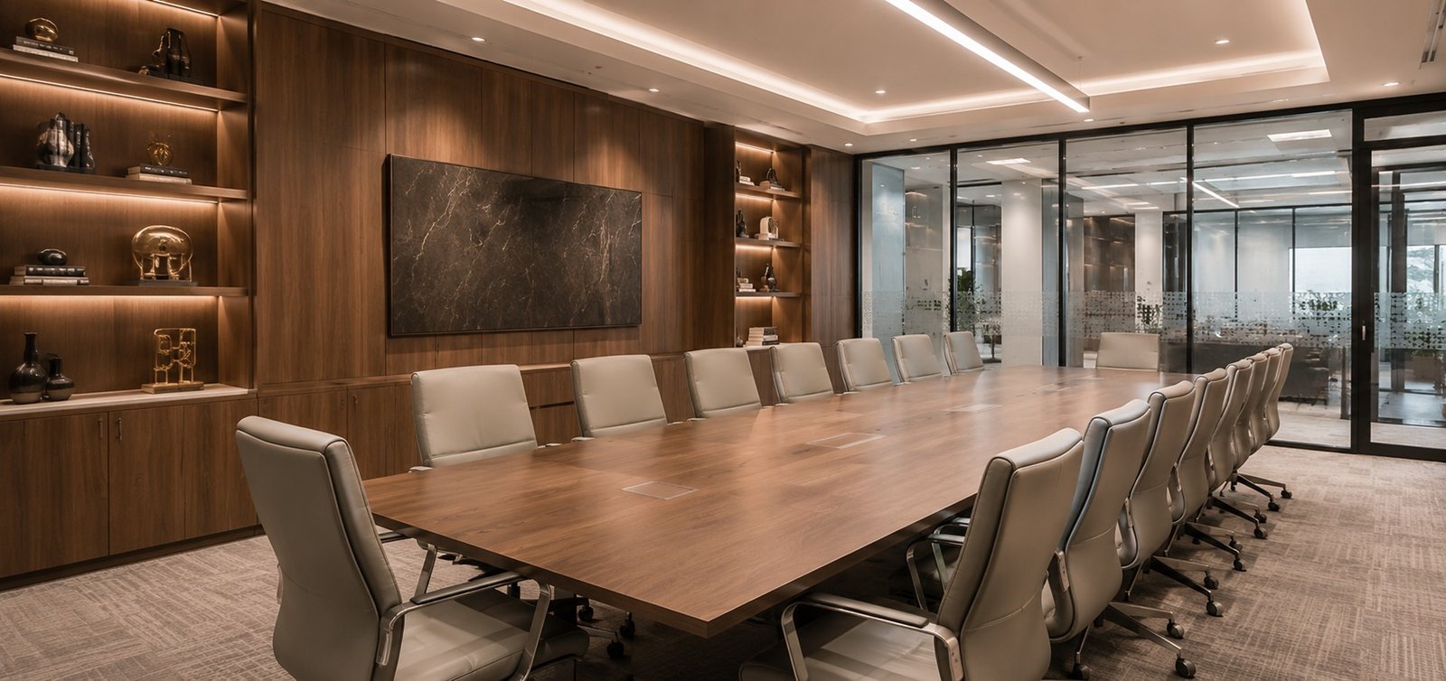 Reception and office fit-out detail
