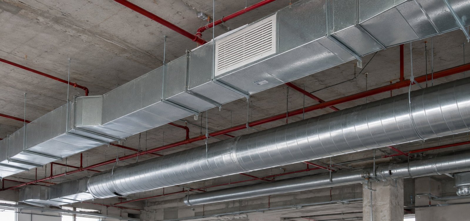 Ductwork and ventilation installation for a building project